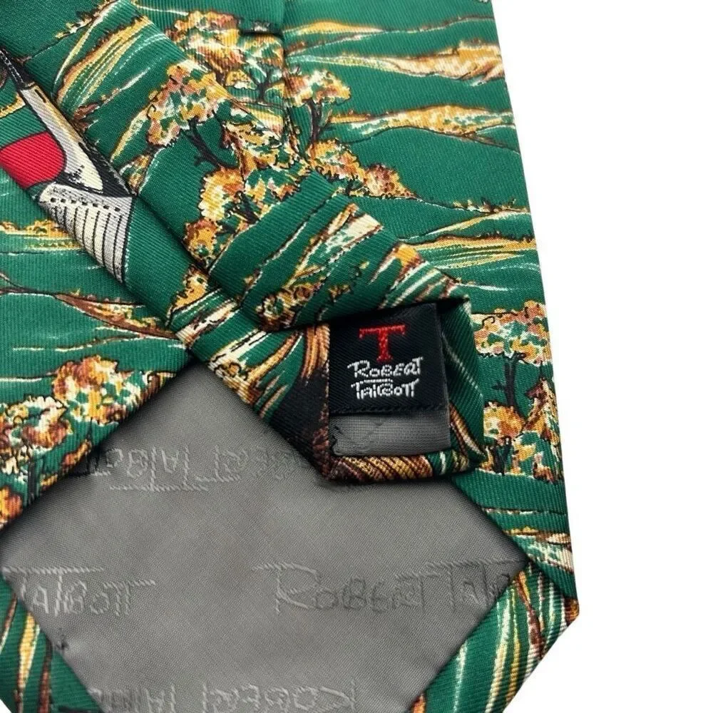 Robert Talbott For Franklin's Golf Silk Necktie Tie